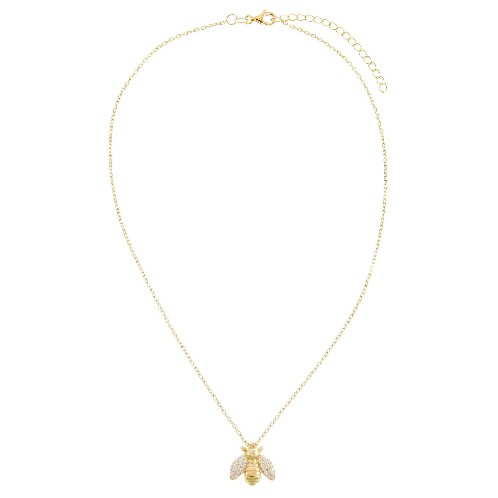 Pavé Bee Necklace