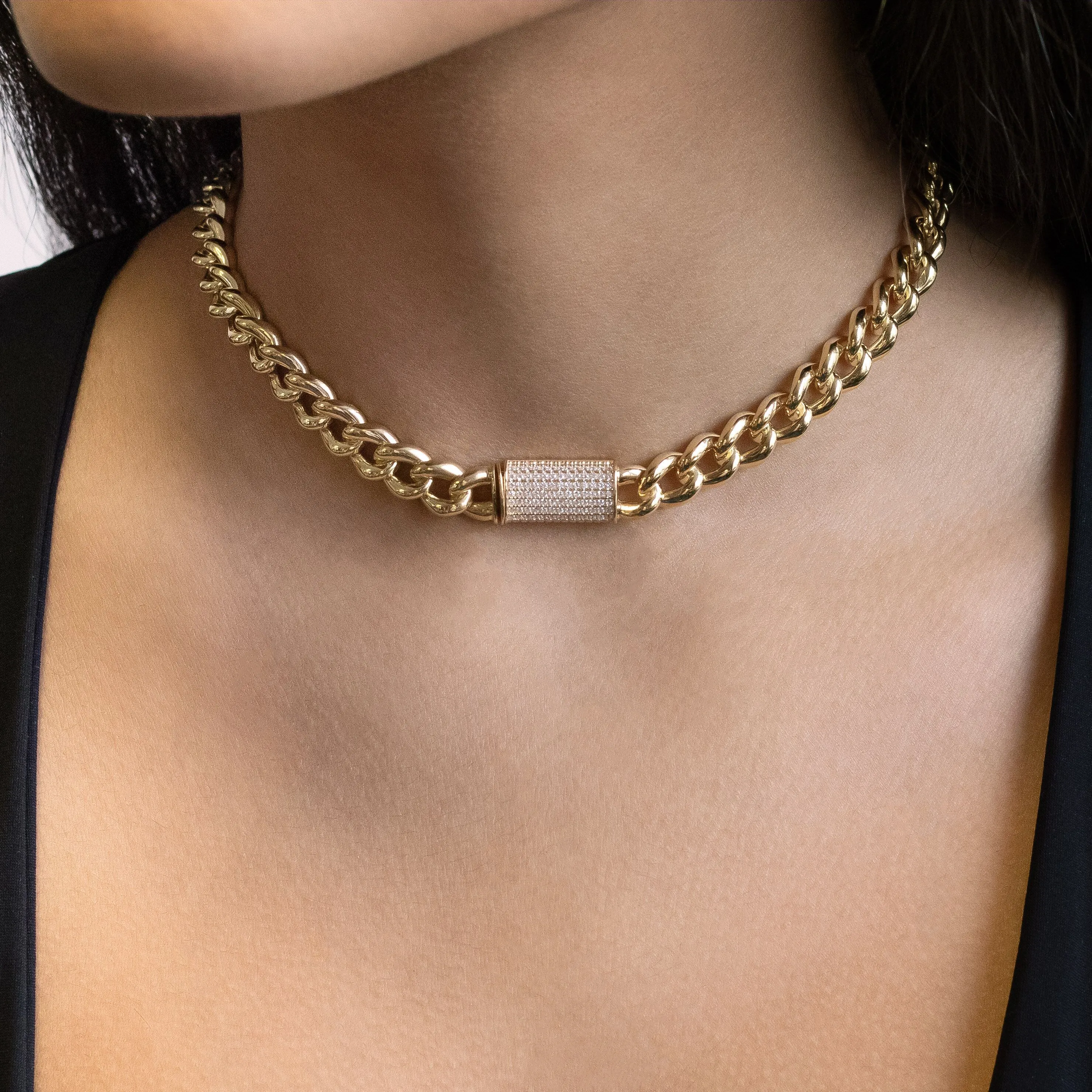 Pavé Clasp Choker