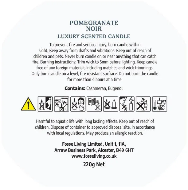 Pomegranate Noir Scented Candle