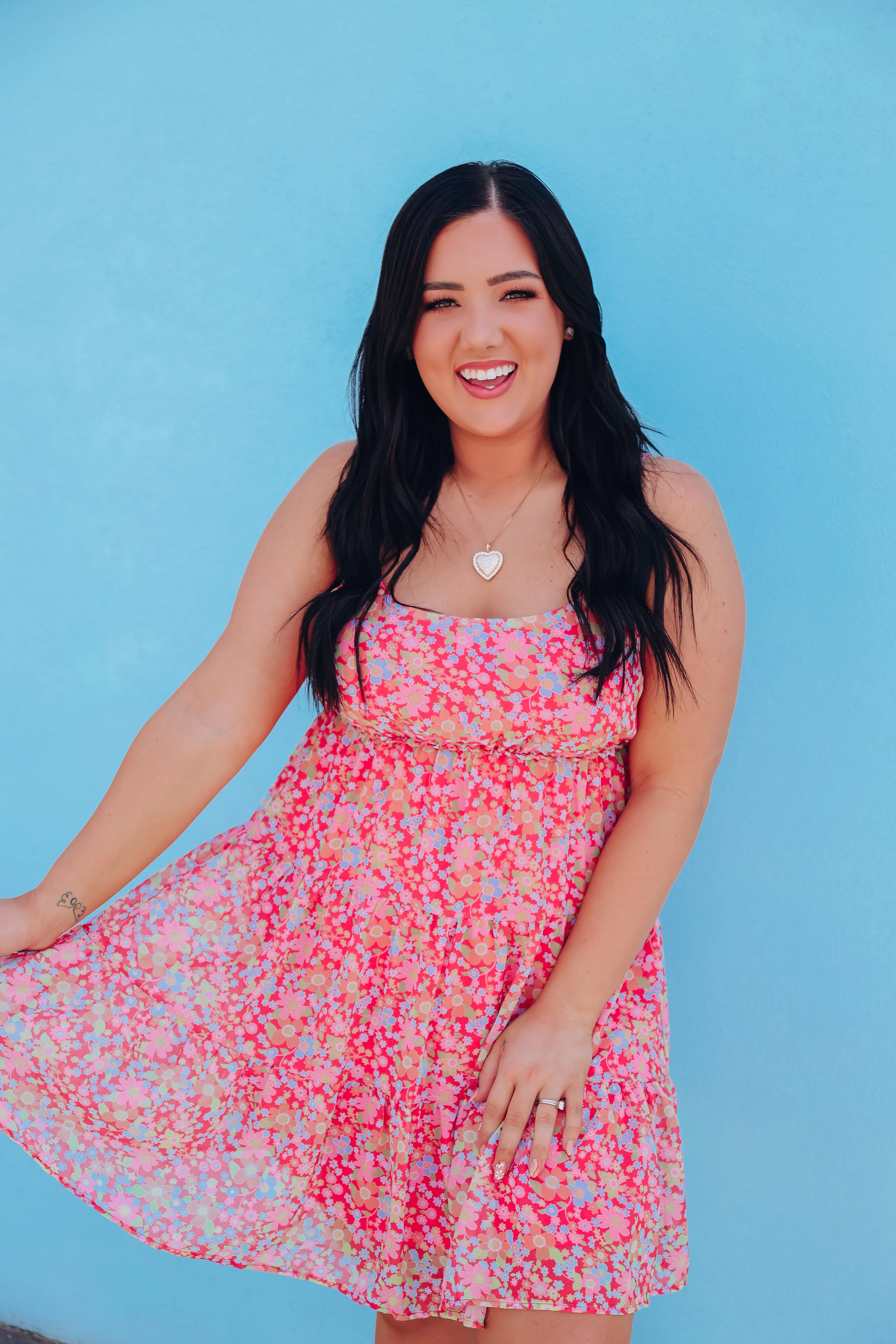 Poppy Tiered Chiffon Sun Dress