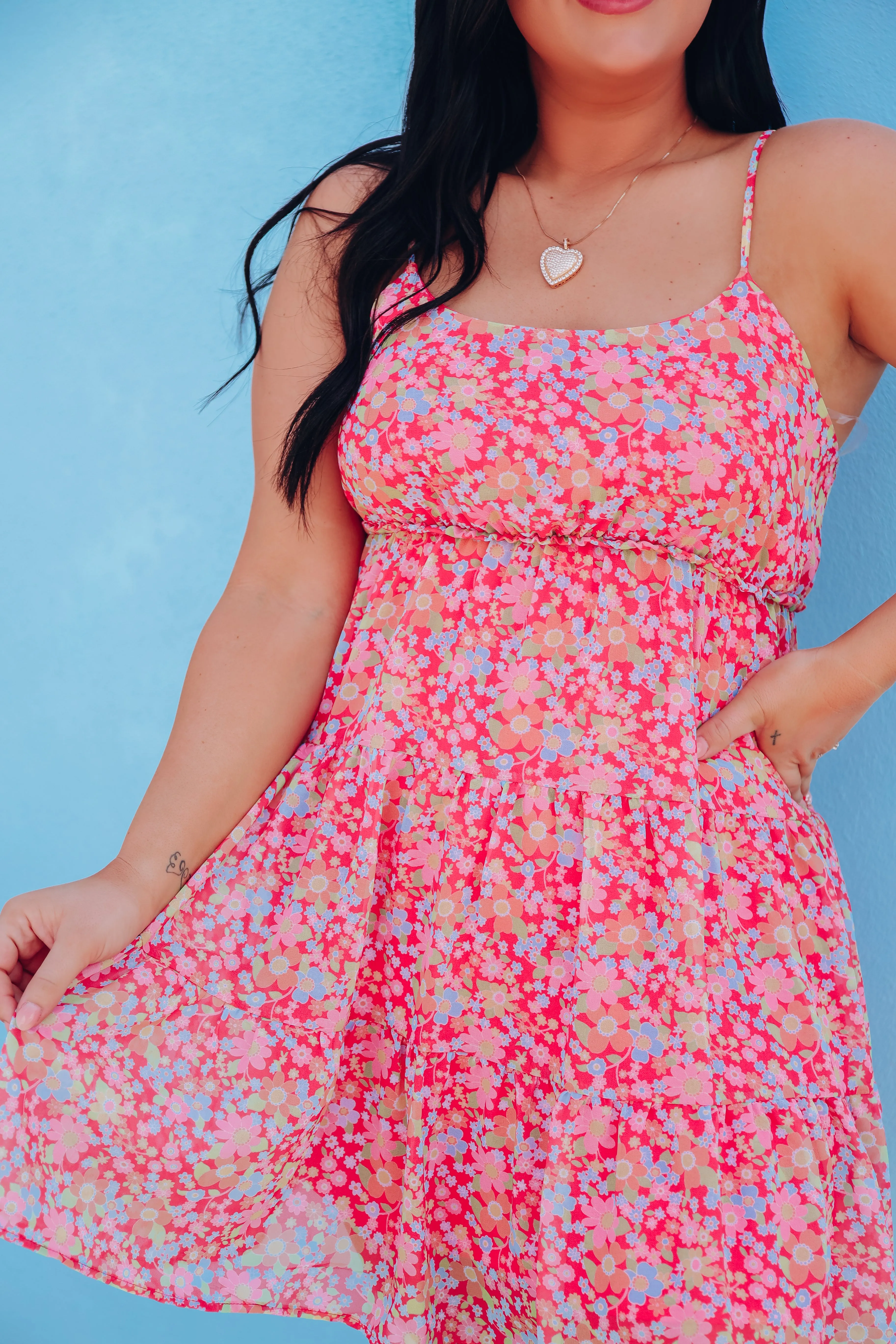 Poppy Tiered Chiffon Sun Dress