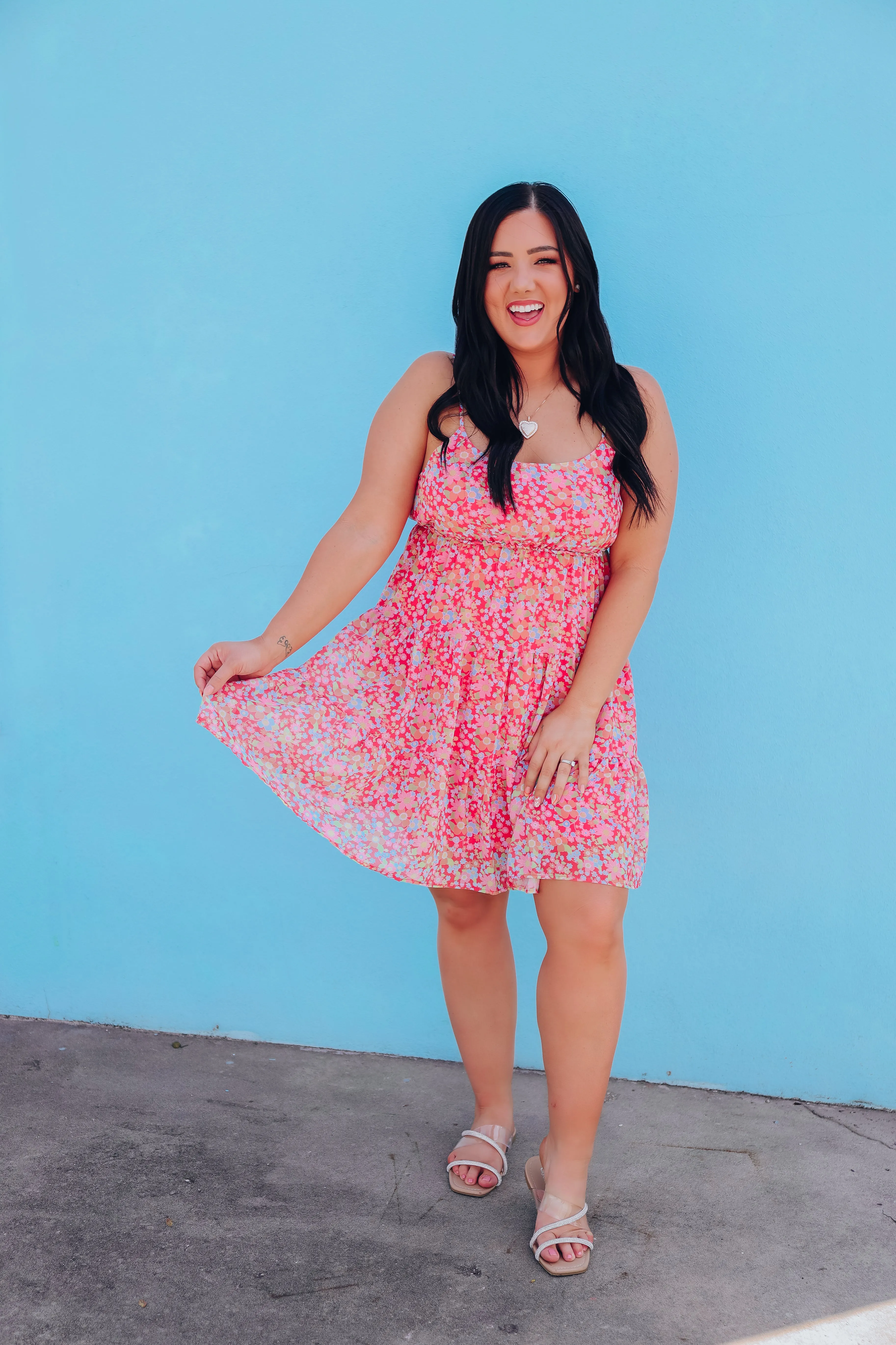 Poppy Tiered Chiffon Sun Dress
