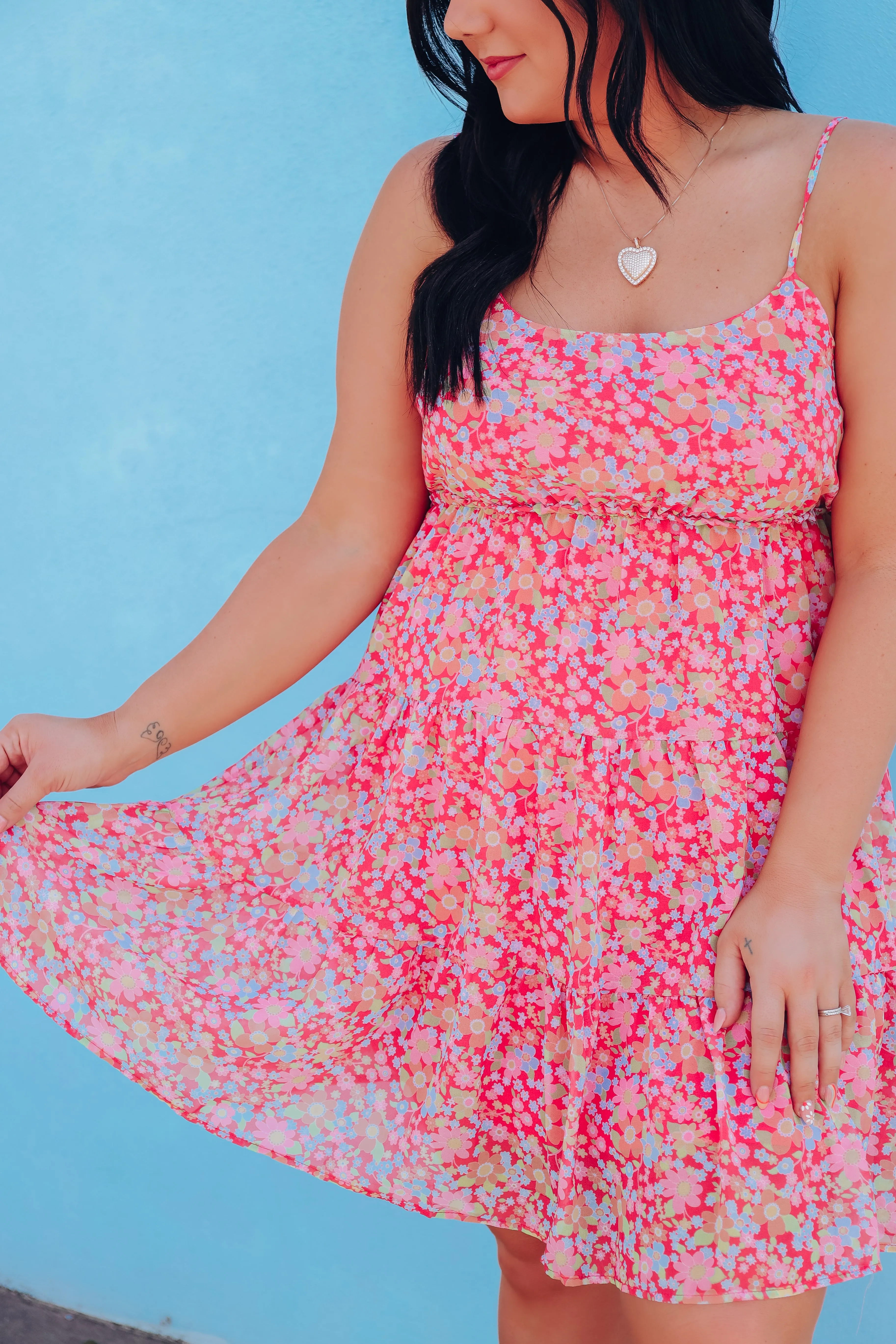 Poppy Tiered Chiffon Sun Dress