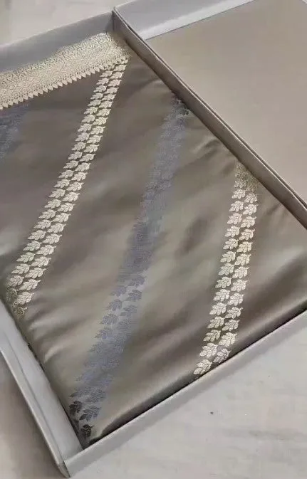 Pure Designer Mashru Banarasi Silk Saree