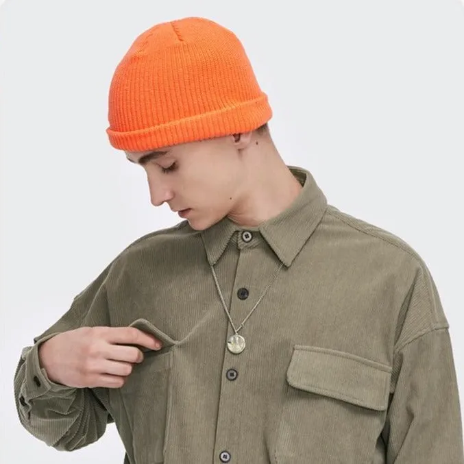 "CAPCUFF" Bonnet Gris Foncé Streetwear - URB1™