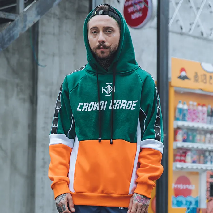 "CROWN GRADE" Sweat-shirt Hoodie à capuche Rouge - URB1™