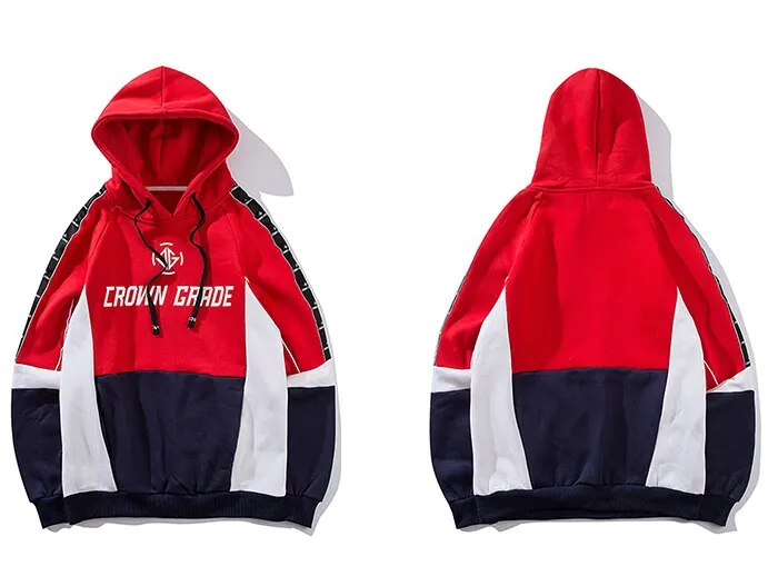 "CROWN GRADE" Sweat-shirt Hoodie à capuche Rouge - URB1™