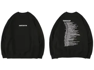 "DISINTEGRATION" Sweatshirt Crewneck Noir - URB1™
