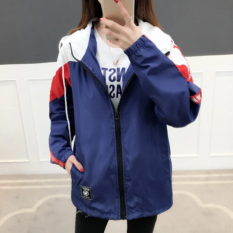 "FASHIOND" Veste Coupe Vent Bleu - URB1™