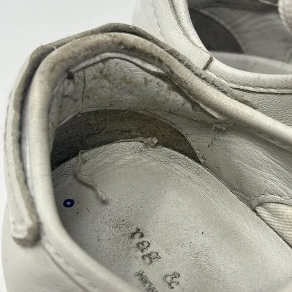 rag &amp; bone white sneakers women 35 pre-worn