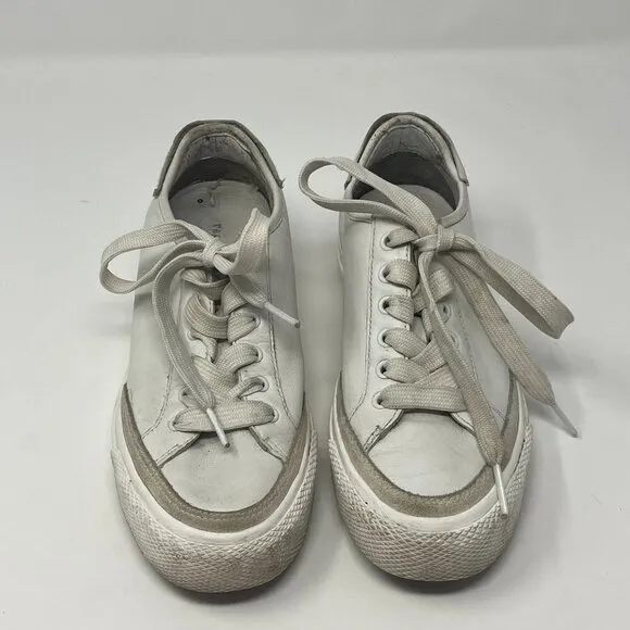 rag &amp; bone white sneakers women 35 pre-worn