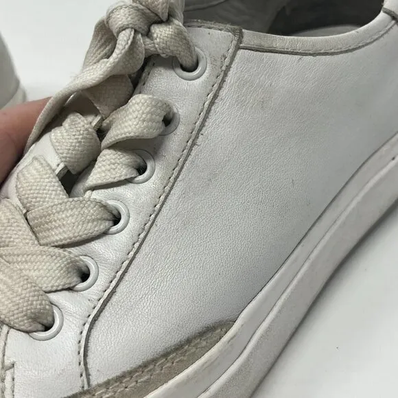 rag &amp; bone white sneakers women 35 pre-worn