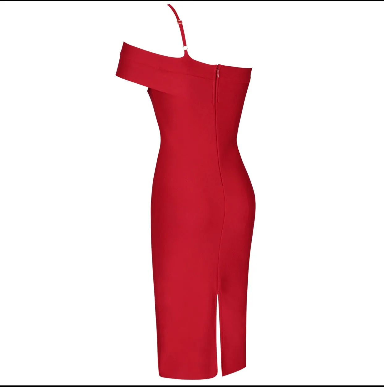 Red One Shoulder Sexy Dress