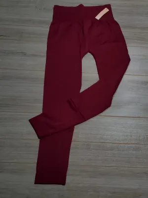 Red Warm leggings