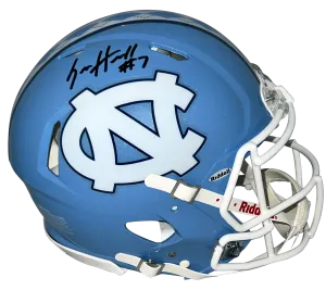 SAM HOWELL AUTOGRAPHED NORTH CAROLINA TAR HEELS AUTHENTIC SPEED HELMET BECKETT