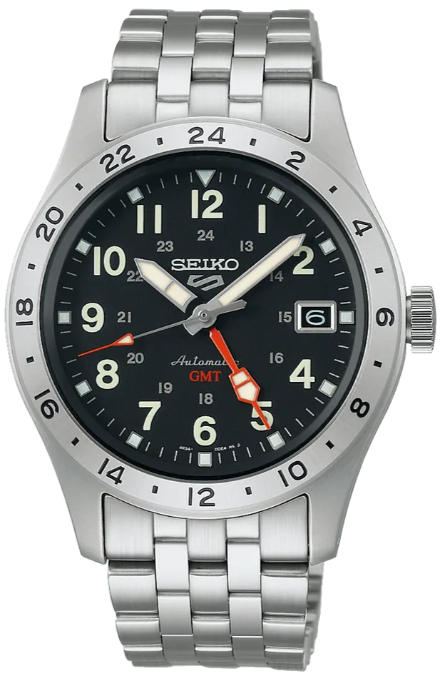Seiko 5 Sports Automatic GMT Field Sports Style Black Dial SSK023