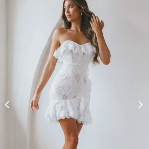 Selfie Leslie SEPTEMBER LACE MINI DRESS WHITE XXL US Size 12