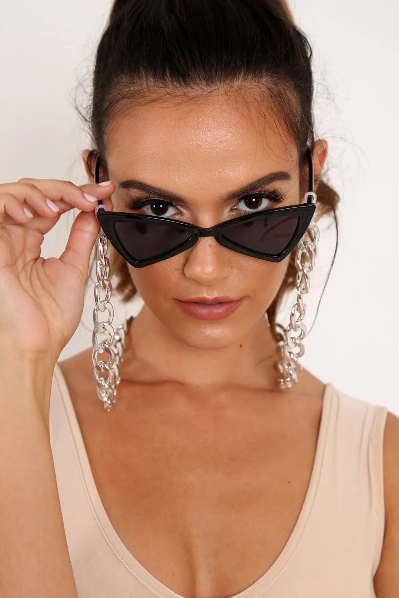 Silver Chunky Link Sunglasses Chain -Rhoda