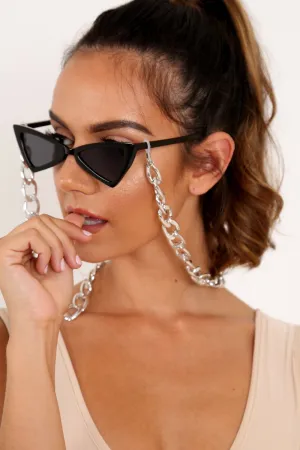 Silver Chunky Link Sunglasses Chain -Rhoda
