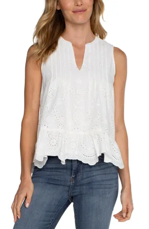 Sleeveless Eyelet Top - SALE