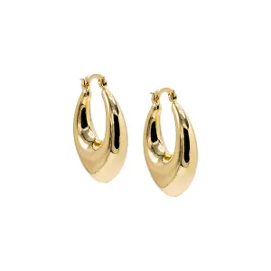 Solid Chubby XL Hoop Earring