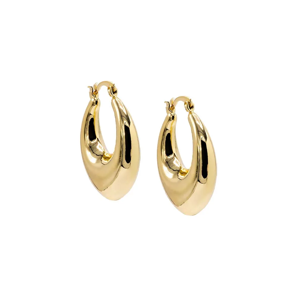 Solid Chubby XL Hoop Earring