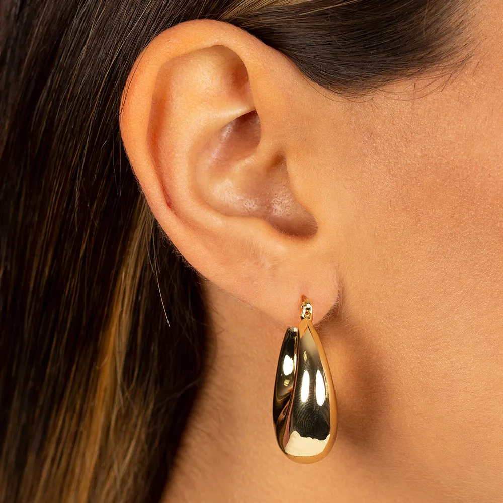 Solid Chubby XL Hoop Earring