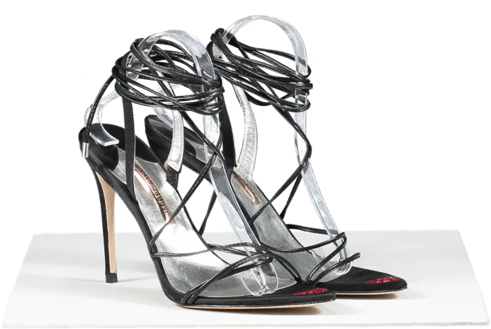 Sophia Webster Black Amora Heels UK 7 EU 40 👠