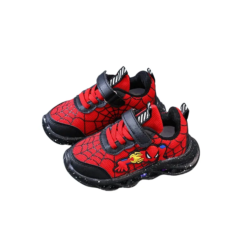 Spiderman Themed LED Sneakers For Boys