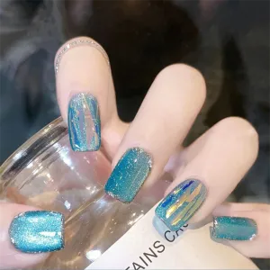 Square Aquamarine Lucite
