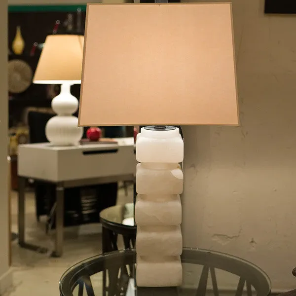 Square Chunky Stacked Table Lamp - Visual Comfort & Co
