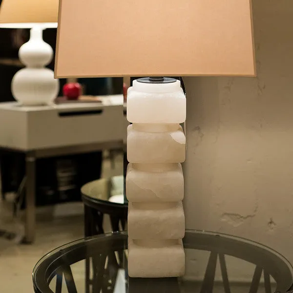 Square Chunky Stacked Table Lamp - Visual Comfort & Co