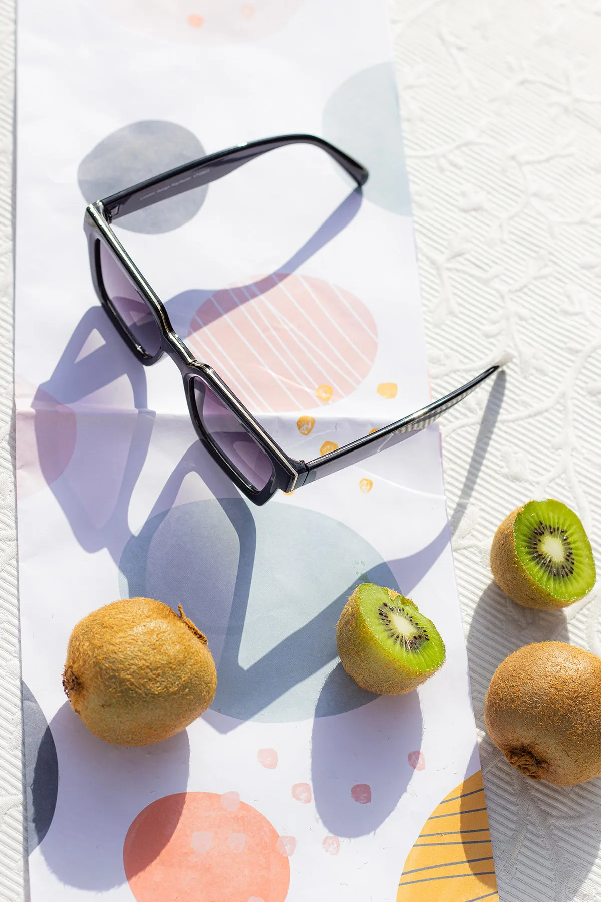 Square Narrow Block Sunglasses