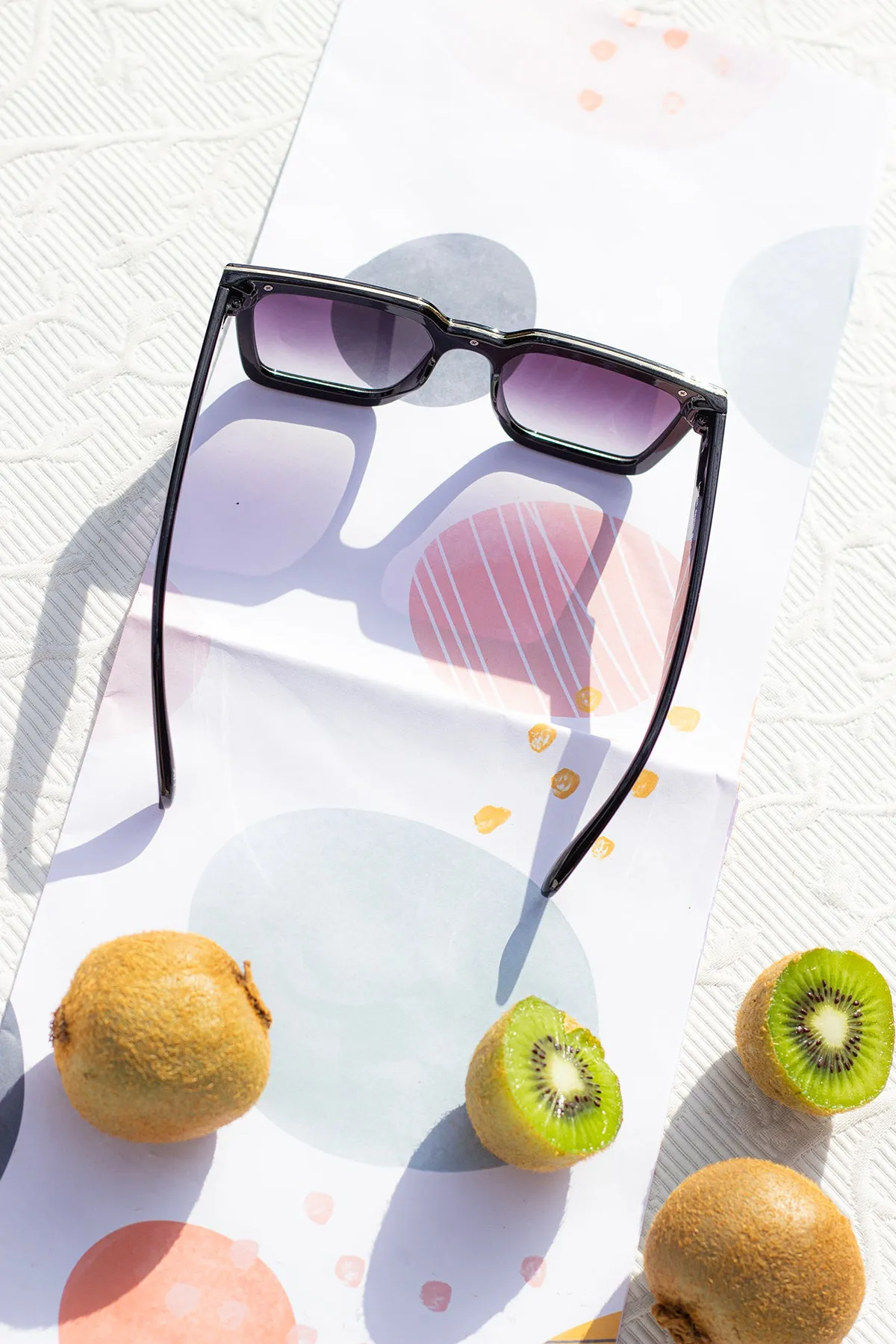 Square Narrow Block Sunglasses