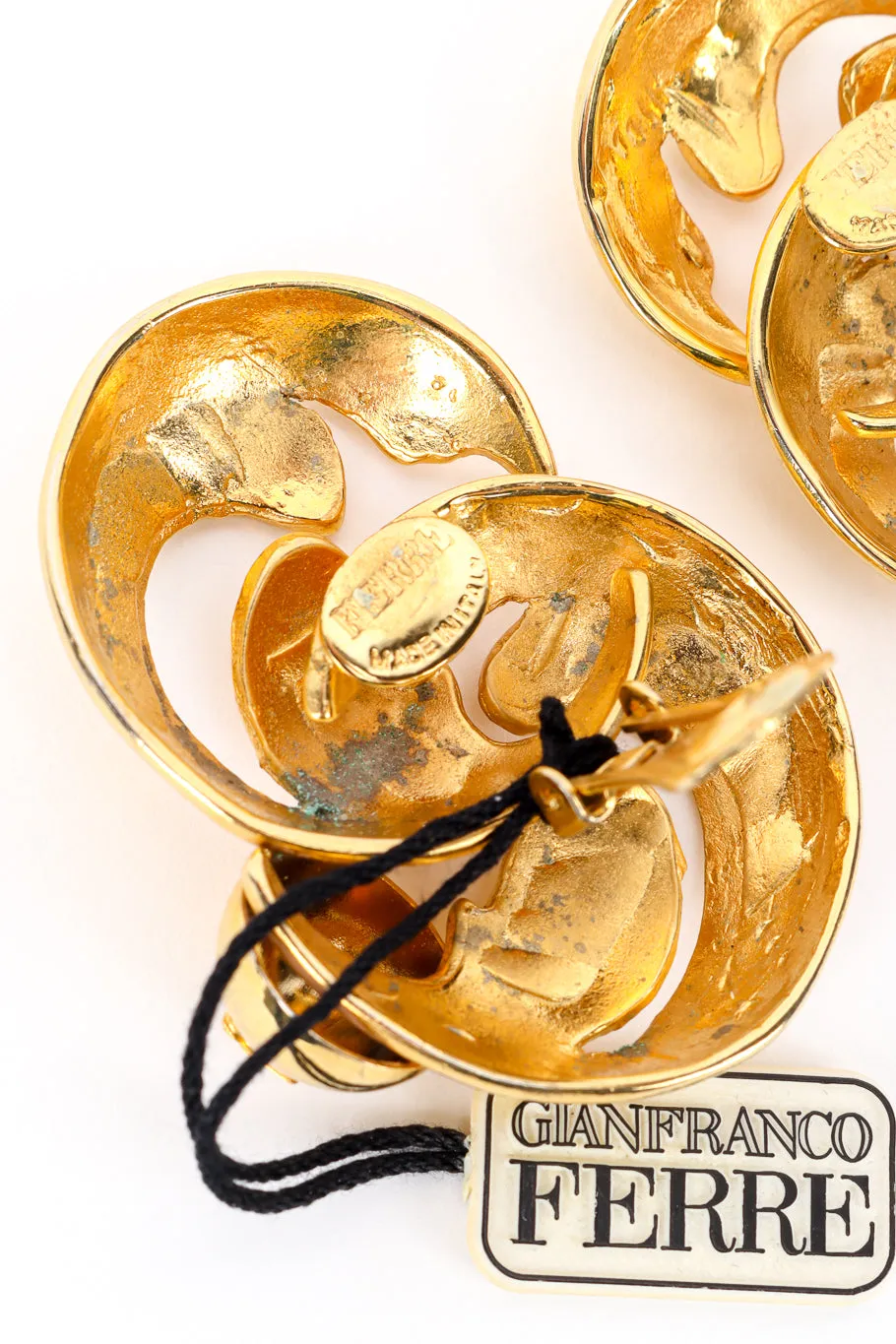 Swirl Leaf Earrings