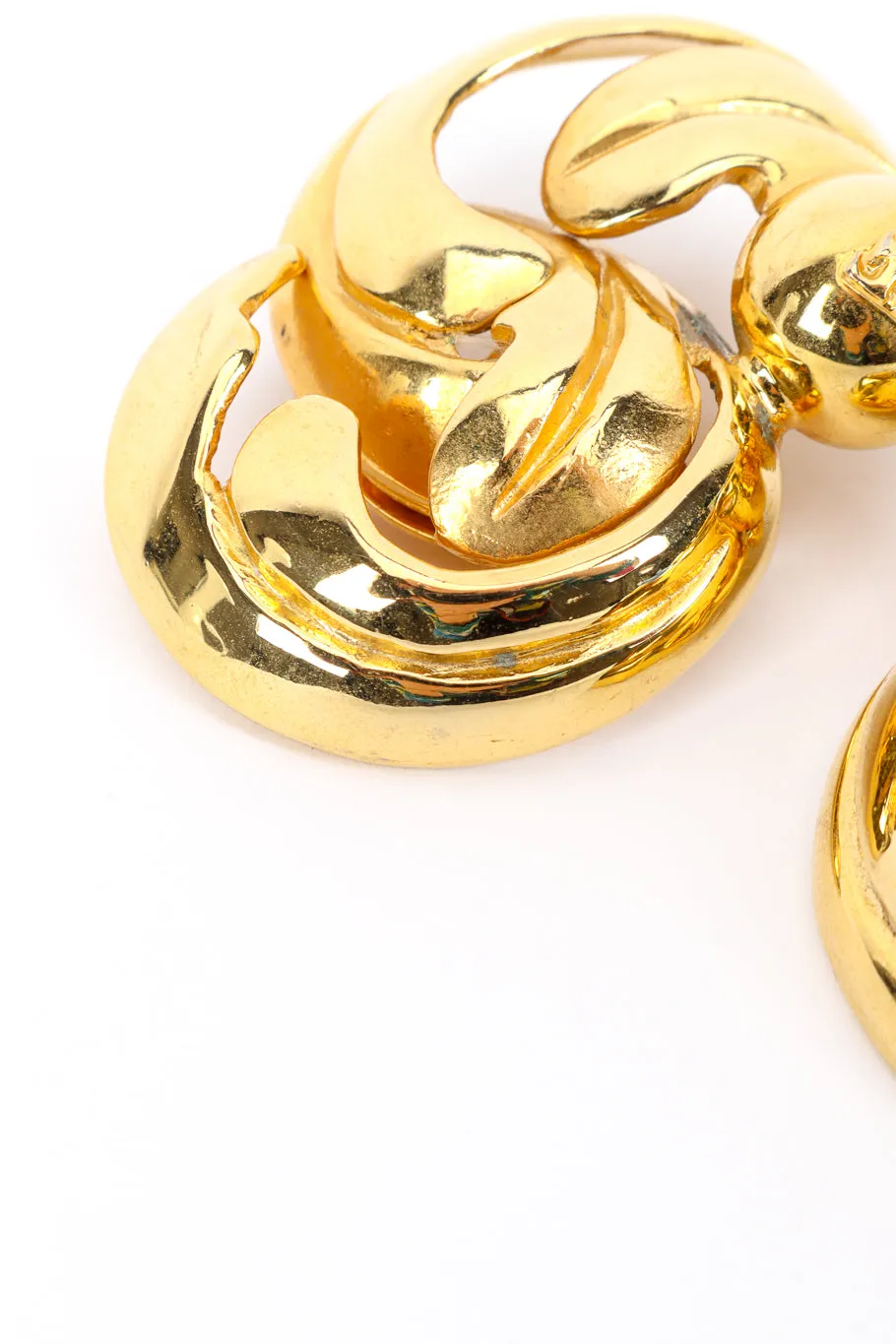 Swirl Leaf Earrings