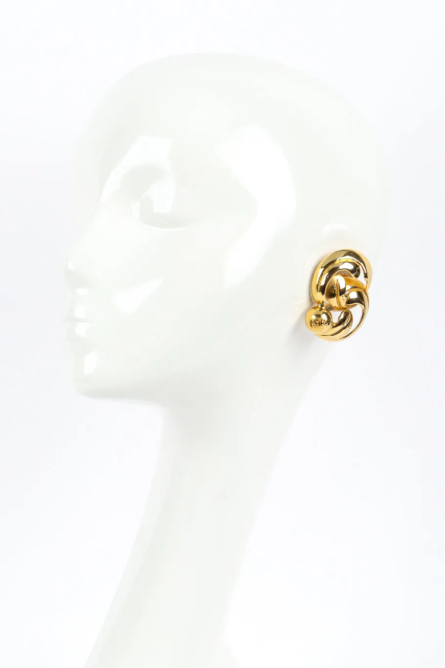 Swirl Leaf Earrings