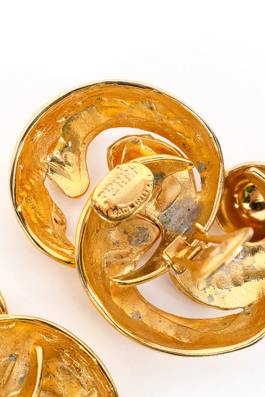 Swirl Leaf Earrings