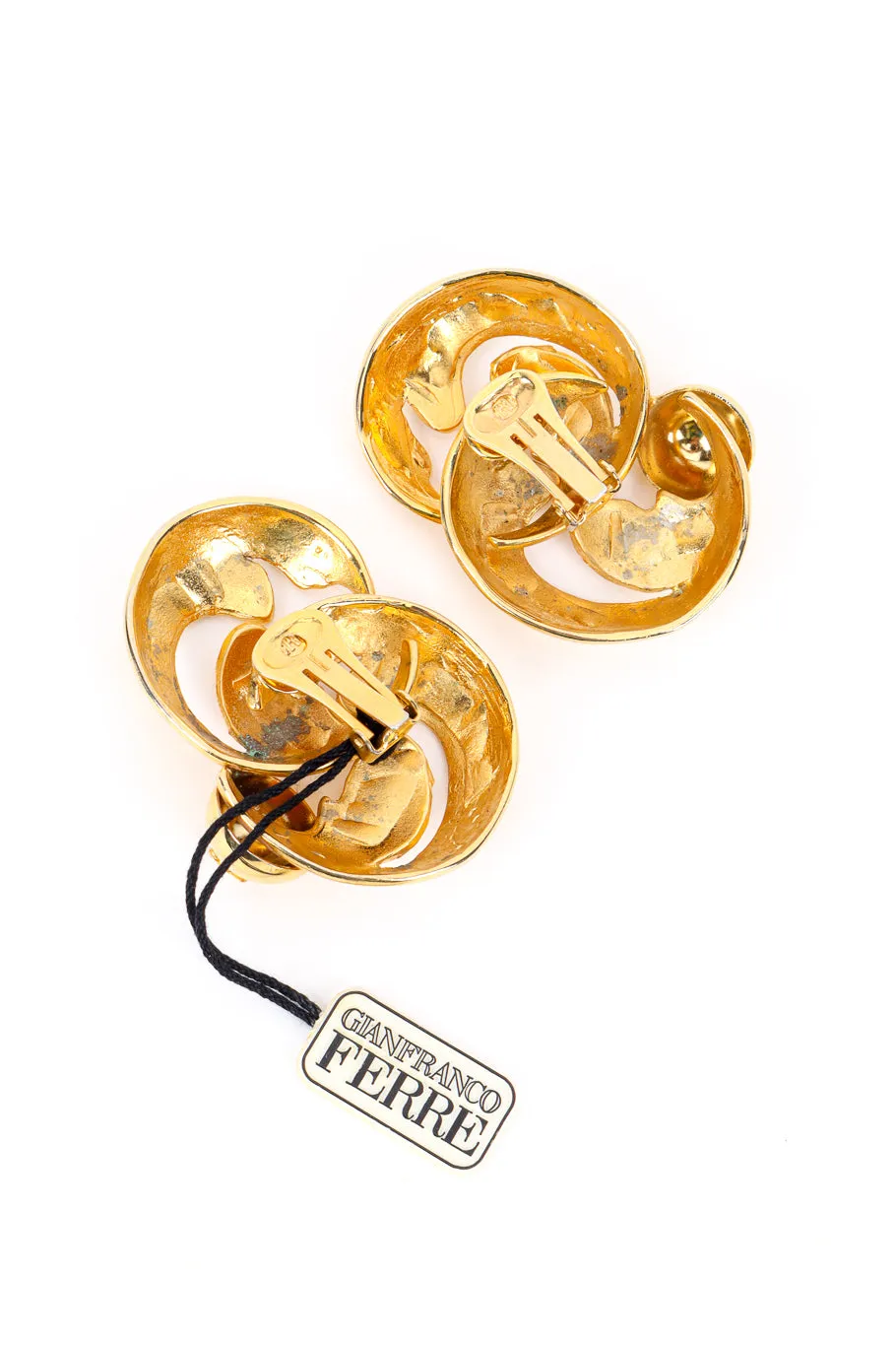 Swirl Leaf Earrings