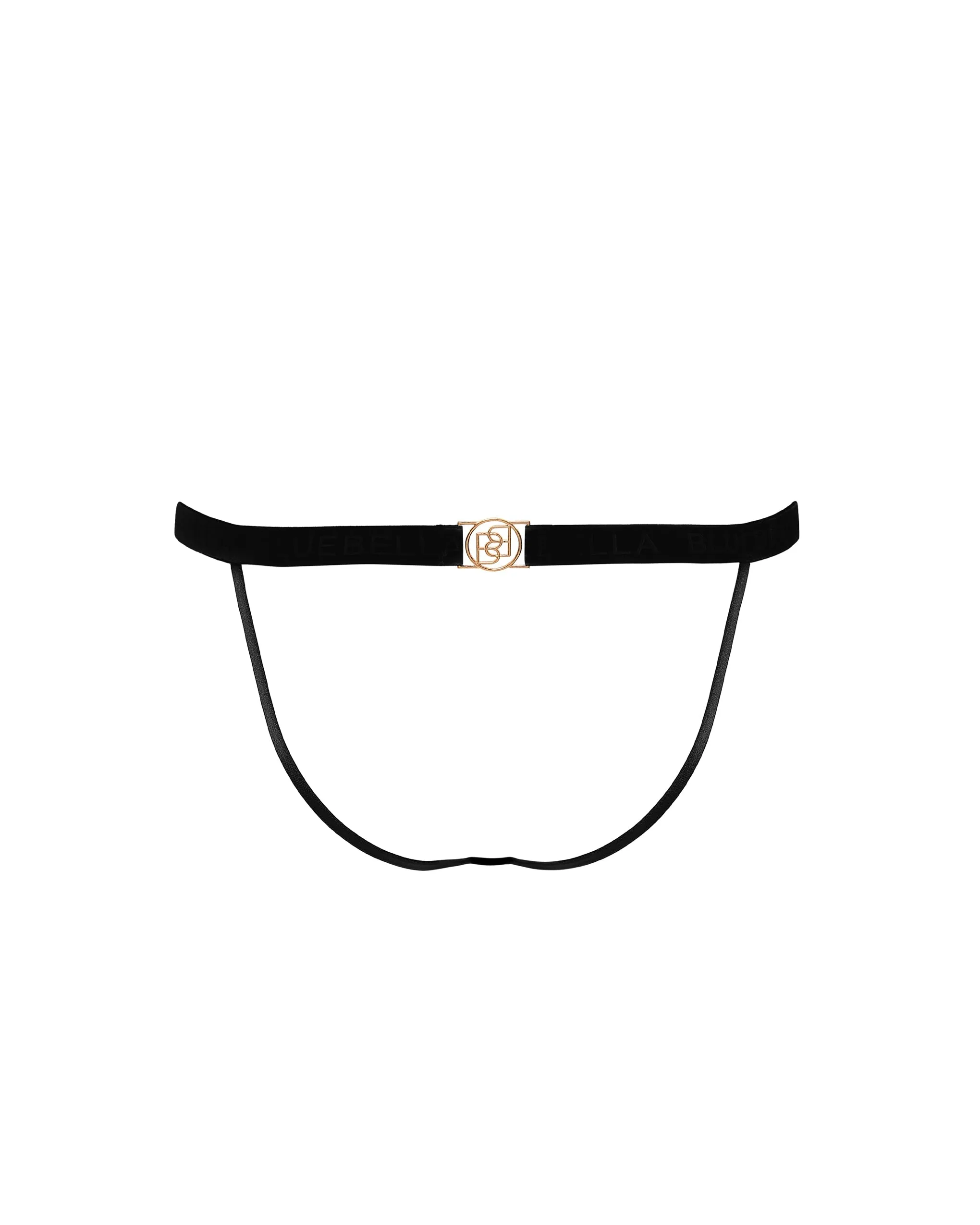 Thalia Open-Back Panty Black