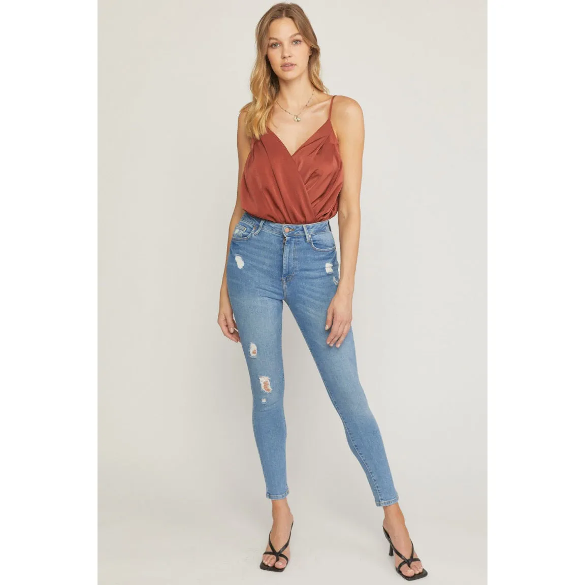 The Fierce and Fabulous Bodysuit in Cinnamon