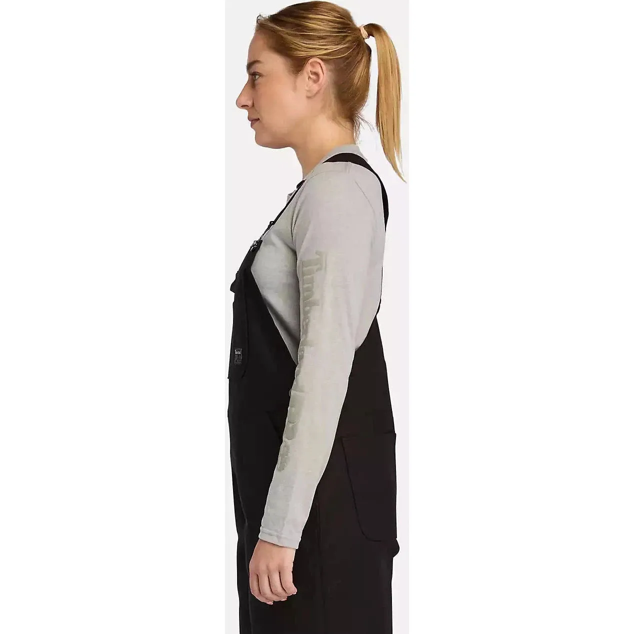 Timberland Pro Women's Gritflex Canvas Overall Work Bib -Black- TB0A5X4U001