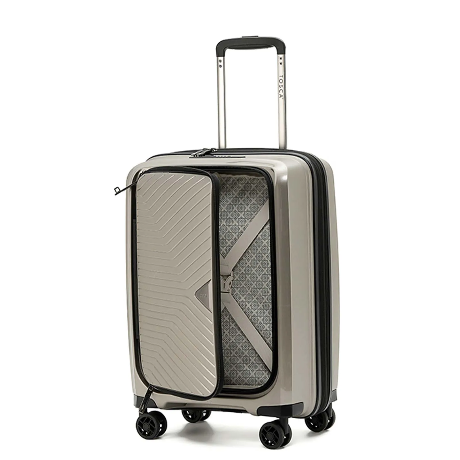 Tosca Space X 55cm Carry-On Suitcase Champagne