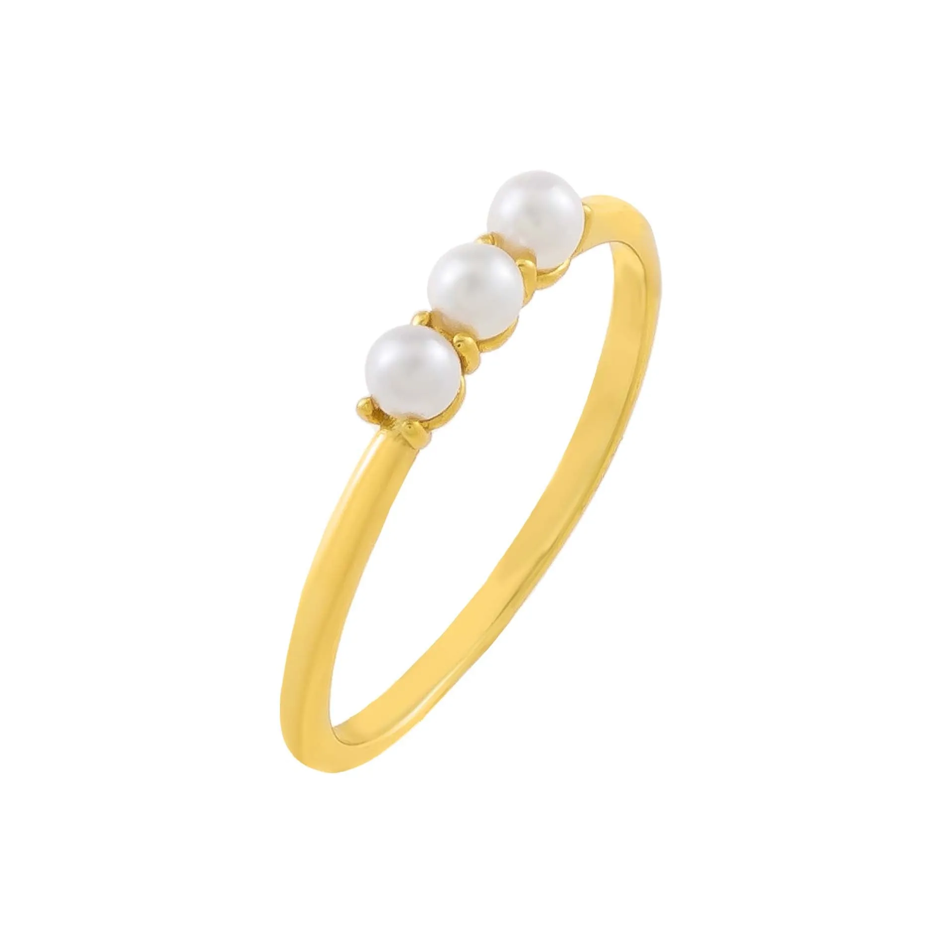 Triple Pearl Ring