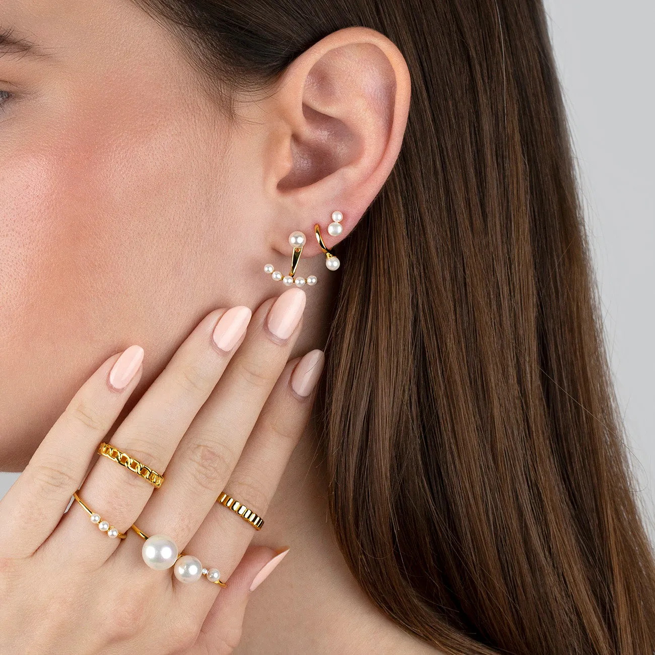 Triple Pearl Ring