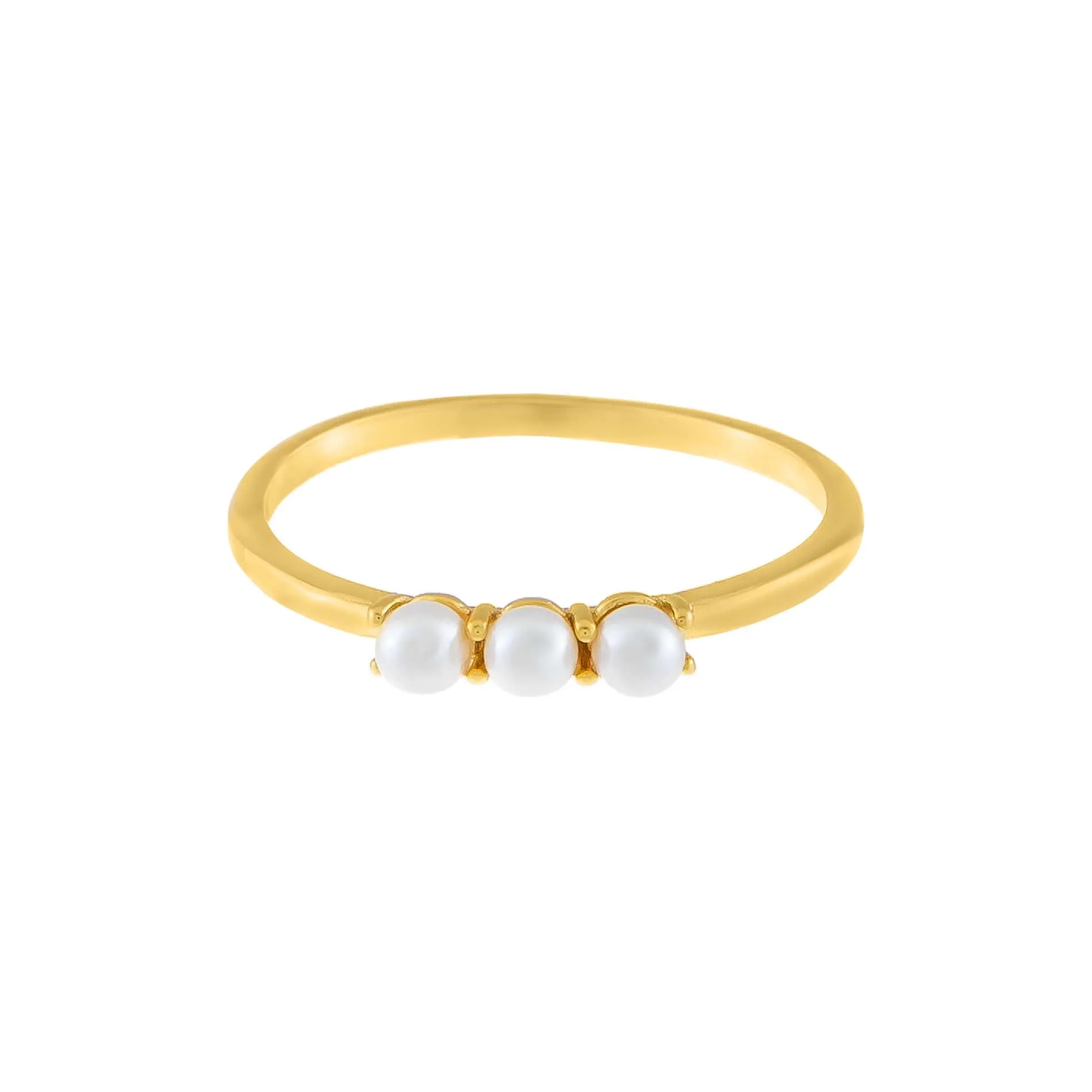 Triple Pearl Ring
