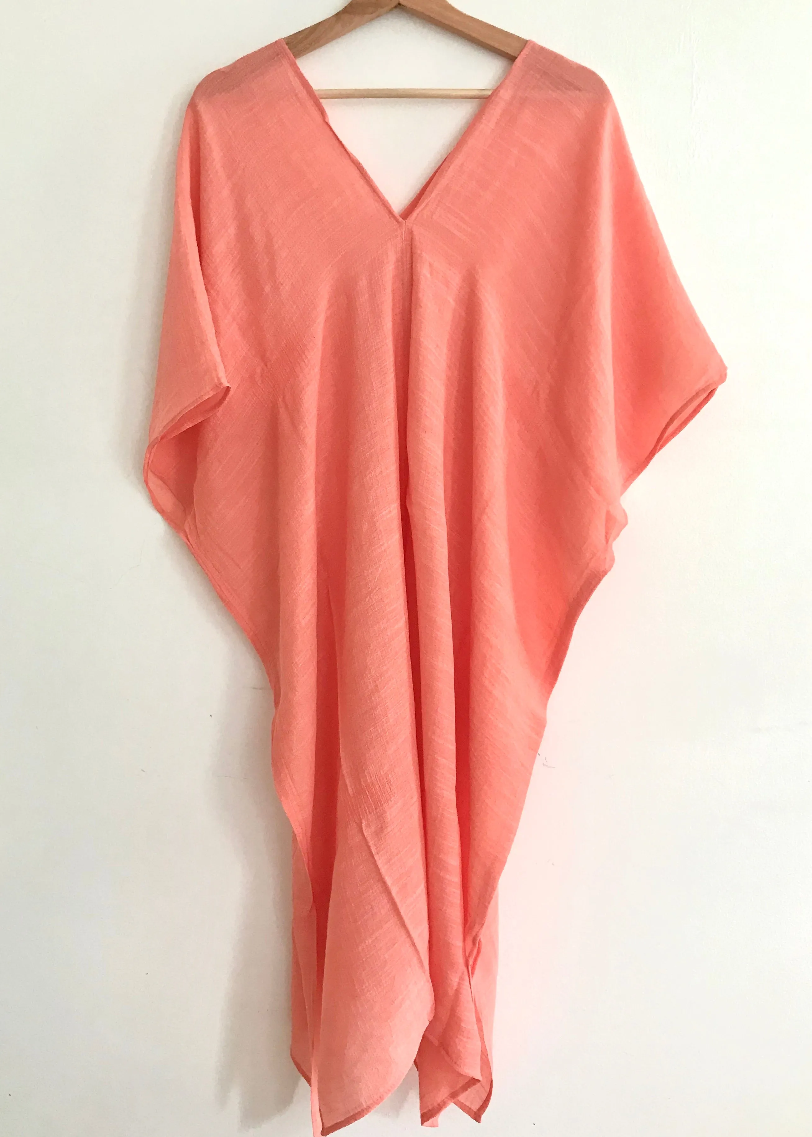 Tulum Kaftan Tunic Coral