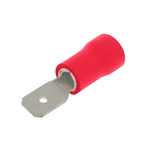 Unicrimp QRPO48M8 100 X Red Male Pushon 4.8mm & .8mm Tab (100 Pack)