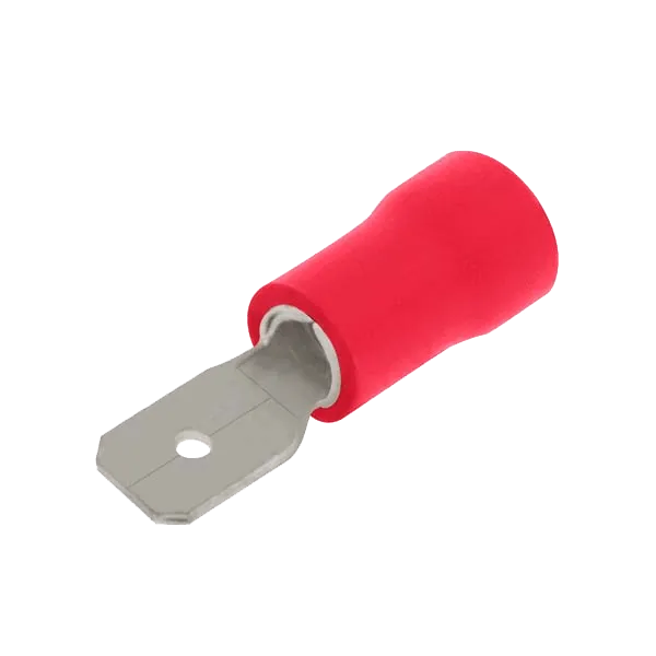 Unicrimp QRPO48M8 100 X Red Male Pushon 4.8mm & .8mm Tab (100 Pack)