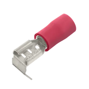 Unicrimp QRPOA63 100 X Red Mle/Fmale Pushon Adaptor 6.3mm (100 Pack)